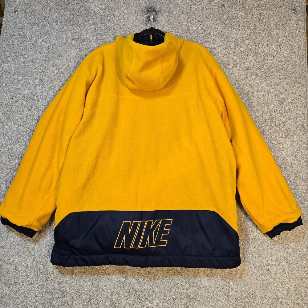 Vintage Nike Reversible Jacket Mens Large Y2K fleece lined/softshell zip coat